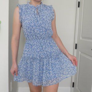 Whimsical Blue Flower dress XS (Price Negotiable)